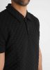 Black Polo Shirt - fekete galléros póló - Méret: XL