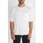 White Lined Oversized Tee