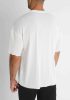 White Lined Oversized Tee - bő fazonú póló - Méret: XL
