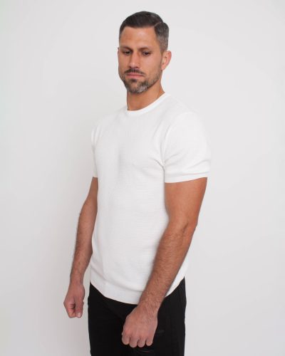 Knitted Slim Póló - Méret: L