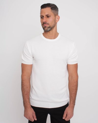 Knitted Slim Póló - Méret: XXL