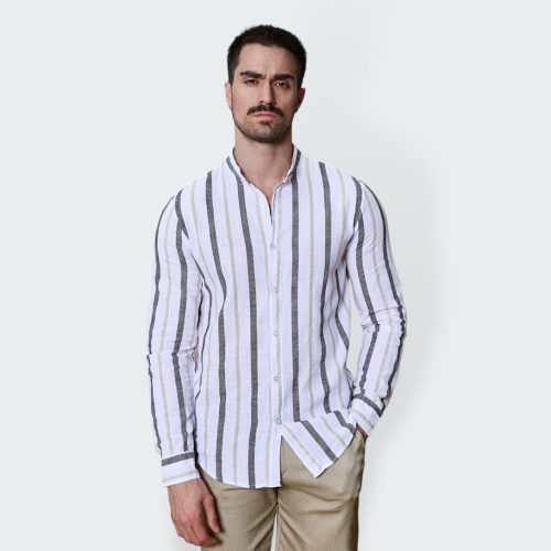 Linear White Shirt - csíkos ing - Méret: M