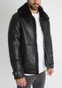 Collar Lined Winter Jacket - fekete plüssel bélelt kabát - Méret: S 