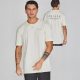 Siksilk Ecru Graphic T-Shirt - törtfehér póló - Méret: S 