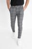 Chequered Grey Pants - szürke szövetnadrág - Méret: L