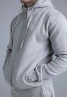 Siksilk Grey Marl Essentials Full Zip Hoodie - Méret: XL