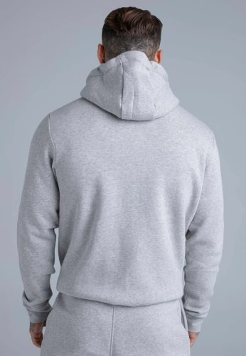 Siksilk Grey Marl Essentials Full Zip Hoodie - Méret: XL