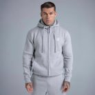 Siksilk Grey Marl Essentials Full Zip Hoodie - Méret: XXL