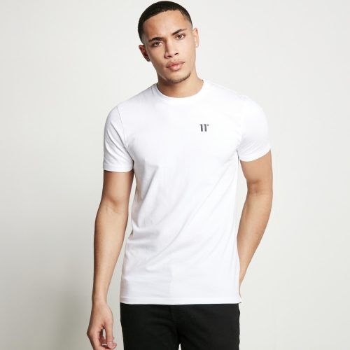 11 Degrees CORE White Muscle Fit T-Shirt 