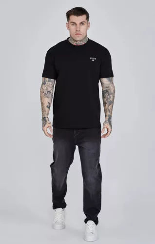  Siksilk Black Graphic T-Shirt