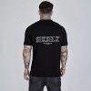  Siksilk Black Graphic T-Shirt - Méret: XL