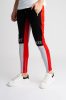 Black/Grey/Red Zip Jogger - melegítőnadrág - Méret: L