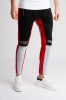 Black/Grey/Red Zip Jogger - melegítőnadrág - Méret: L