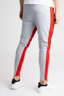 Black/Grey/Red Zip Jogger - melegítőnadrág - Méret: L