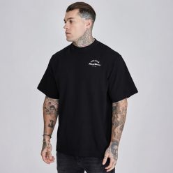 Siksilk Black Logo T-Shirt 