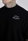 Siksilk Black Logo T-Shirt - Méret: XS