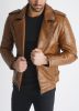 Mocha Biker Jacket - barna motoros dzseki - Méret: M