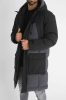 Quilted Puffer Coat - fekete télikabát - Méret: L
