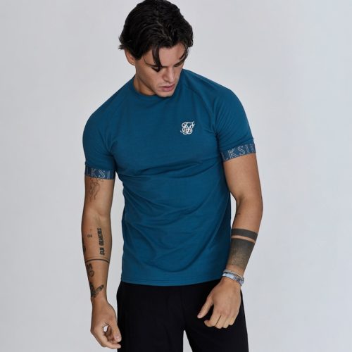 Siksilk Blue Tech T-Shirt - kék póló - Méret: XS 