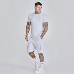 Siksilk Grey Marl T-Shirt and Shorts Set