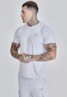 Siksilk Grey Marl T-Shirt and Shorts Set - Méret: XL