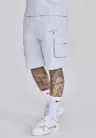 Siksilk Grey Marl T-Shirt and Shorts Set - Méret: XXL