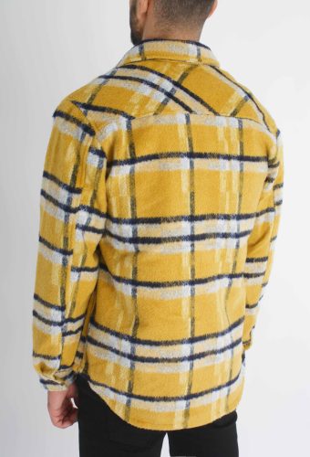 Check Sallow Overshirt - sárga ing dzseki - Méret: M