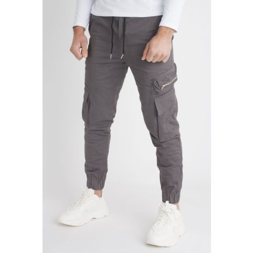 Dove Cargo Pants - szürke oldalzsebes nadrág - Méret: XL