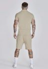 Siksilk Beige Polo and Shorts Set - Méret: S