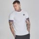 Siksilk White Stretch Tech T-Shirt - fehér póló - Méret: L