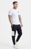  Siksilk White Essential Short Sleeve Muscle Fit T-Shirt - fehér póló - Méret: XS