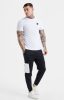  Siksilk White Essential Short Sleeve Muscle Fit T-Shirt - fehér póló - Méret: XS