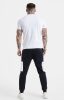  Siksilk White Essential Short Sleeve Muscle Fit T-Shirt - fehér póló - Méret: XS