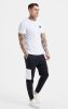  Siksilk White Essential Short Sleeve Muscle Fit T-Shirt - fehér póló - Méret: S