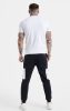  Siksilk White Essential Short Sleeve Muscle Fit T-Shirt - fehér póló - Méret: XL