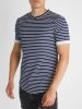 Navy Striped Tee - hosszított kék póló - Méret: L