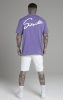 Siksilk Purple Script T-Shirt - lila oversize póló - Méret: M