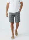 Plaid Slim Short