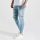SikSilk Blue Washed Distressed Skinny Jeans - világoskék farmer - Méret: L