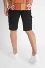 Dark Cargo Short - fekete oldalzsebes rövidnadrág - Méret: 29