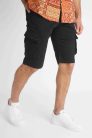 Dark Cargo Short - fekete oldalzsebes rövidnadrág - Méret: 33