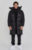 Siksilk Black Puffer Coat