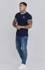 Siksilk Navy Tournament T-Shirt - Méret: XS