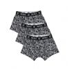 Siksilk Black 3Pk Paisley Boxer