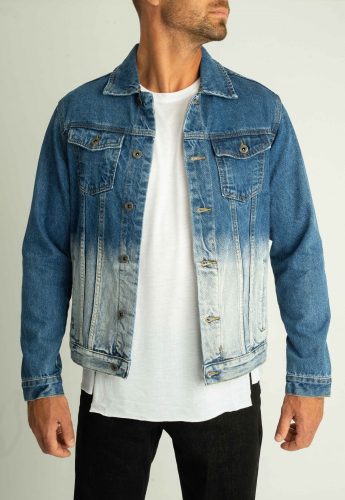Bleach Denim Jacket - kimart farmer kabát - Méret: XL    