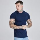 Siksilk Navy Tech T-Shirt