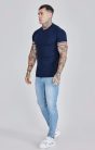 Siksilk Navy Tech T-Shirt