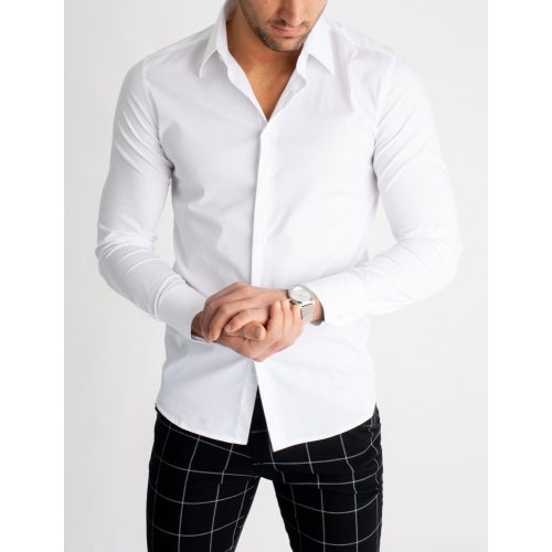 White Super Skinny Shirt - fehér ing - Méret: L