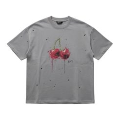 Cherry Szürke Boxy Póló