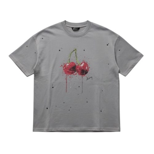 Cherry Szürke Boxy Póló